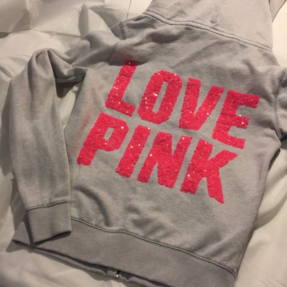 PINK Victoria's Secret Jackets & Blazers - Victoria's Secret Pink Dog Bling Zip Jacket